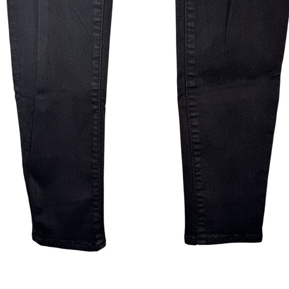 American Eagle Black Skinny Jeans Pants Denim Distressed Next Level Stretch Sz 8 - Picture 4 of 6
